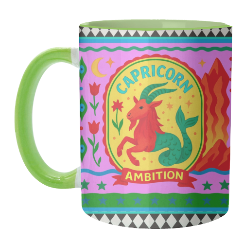 CAPRICORN STAR SIGN - unique mug by Wallace Elizabeth