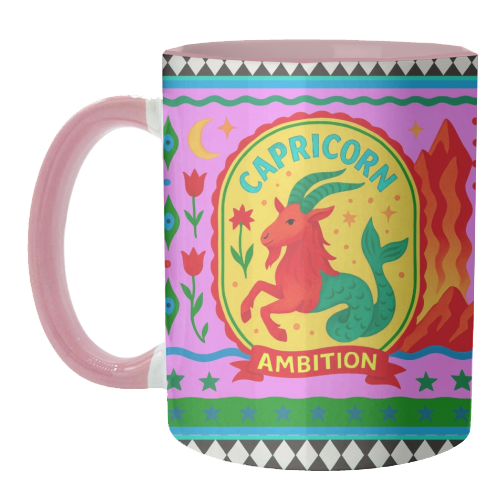 CAPRICORN STAR SIGN - unique mug by Wallace Elizabeth