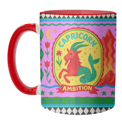 CAPRICORN STAR SIGN - unique mug by Wallace Elizabeth