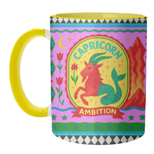 CAPRICORN STAR SIGN - unique mug by Wallace Elizabeth