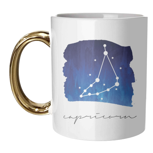Capricorn Zodiac Constellation - unique mug by Toni Scott