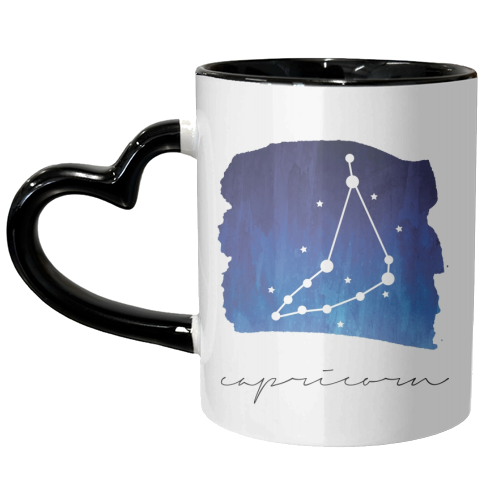 Capricorn Zodiac Constellation - unique mug by Toni Scott