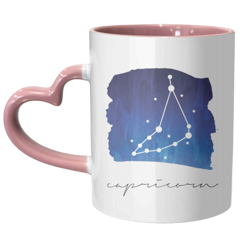 Capricorn Zodiac Constellation - unique mug by Toni Scott