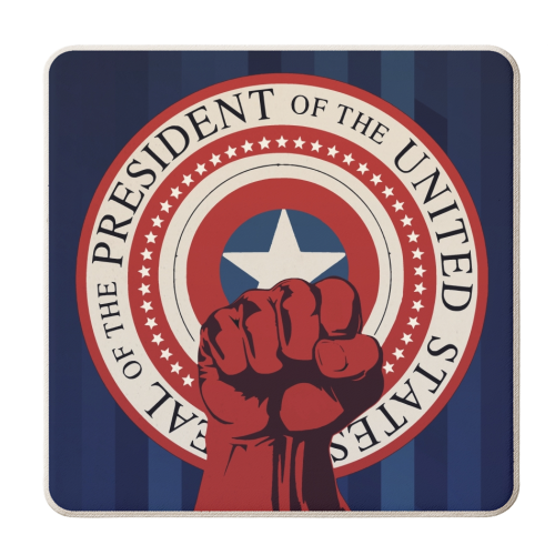 Captain America Brave new world - personalised beer coaster by Danny Welch