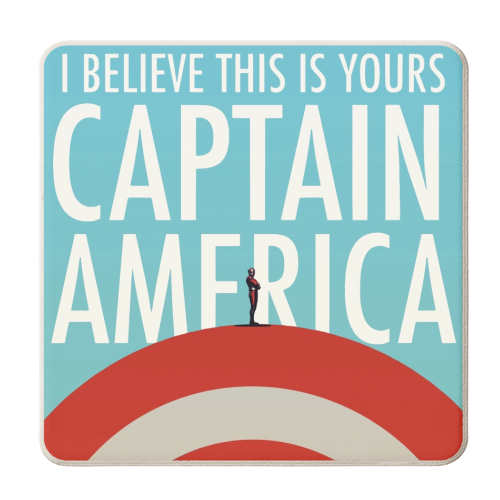 Captain America Civil War - personalised beer coaster by Danny Welch