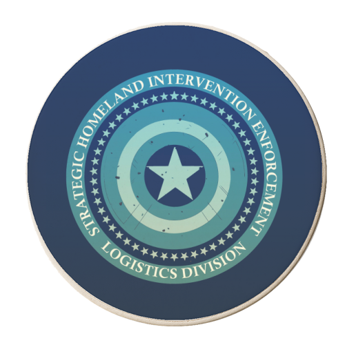 Captain America Homeland - personalised beer coaster by Danny Welch