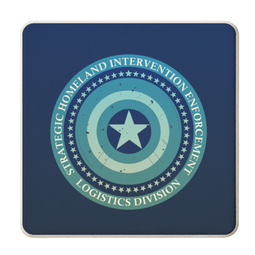 Captain America Homeland - personalised beer coaster by Danny Welch