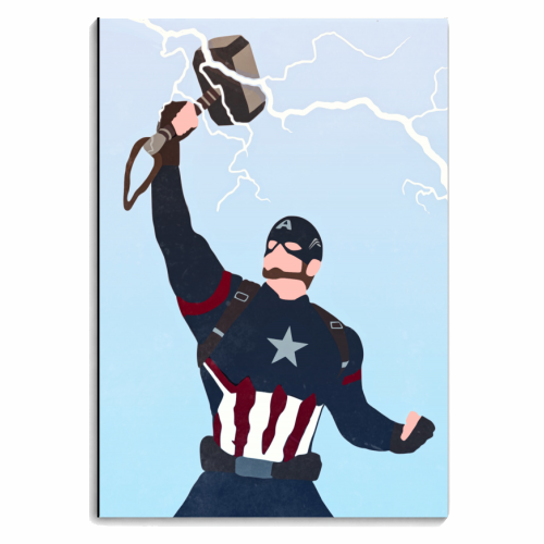 Captain America Worthy - personalised A4, A5, A6 notebook by Danny Welch