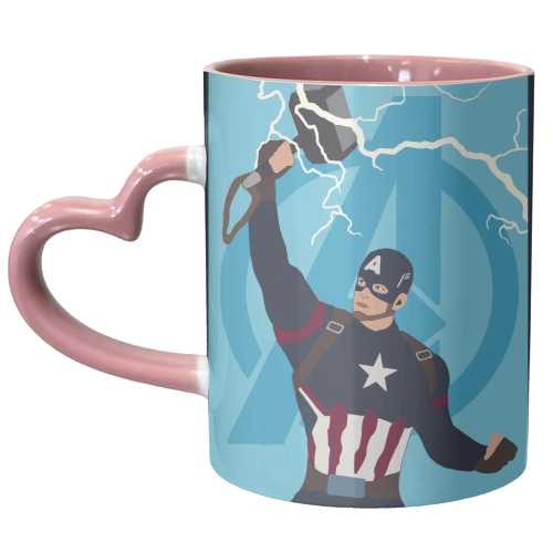 Captain America Worthy - unique mug by Danny Welch