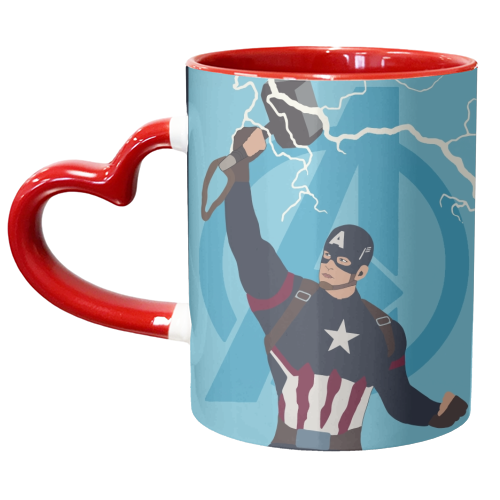 Captain America Worthy - unique mug by Danny Welch