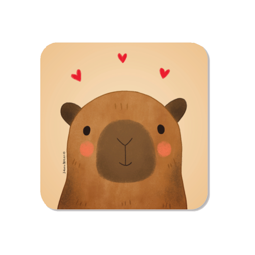 Capybara in love - Magnet by Juliana Motzko