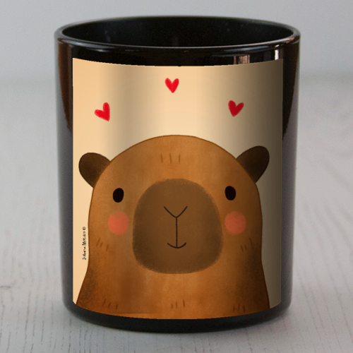 Capybara in love - scented candle by Juliana Motzko