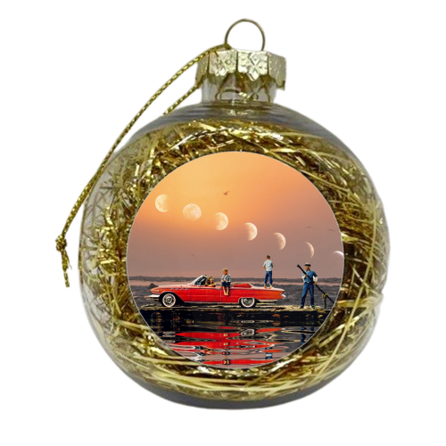 Car Over Water - xmas bauble by taudalpoi