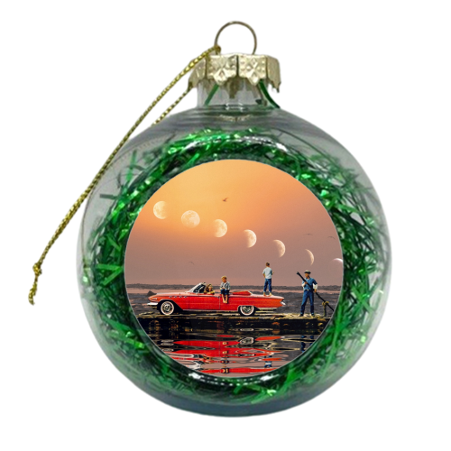 Car Over Water - xmas bauble by taudalpoi