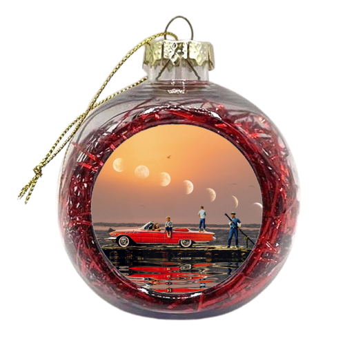 Car Over Water - xmas bauble by taudalpoi