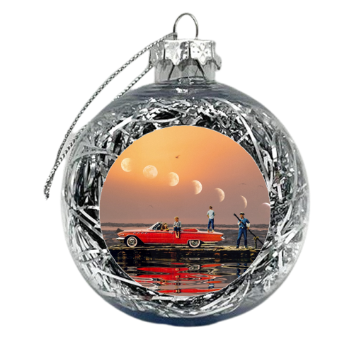 Car Over Water - xmas bauble by taudalpoi