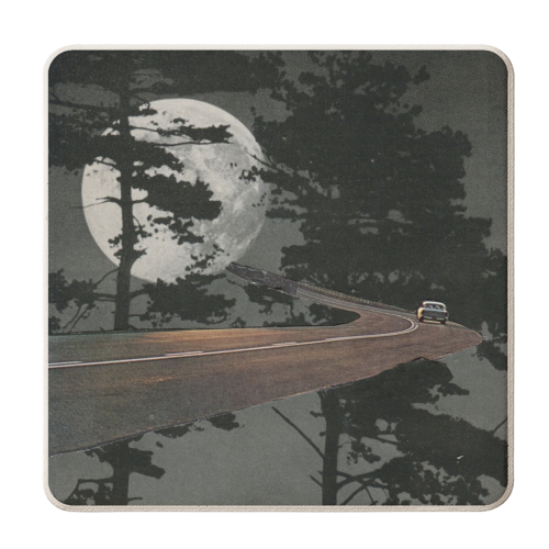 Car ride - personalised beer coaster by Maya Land