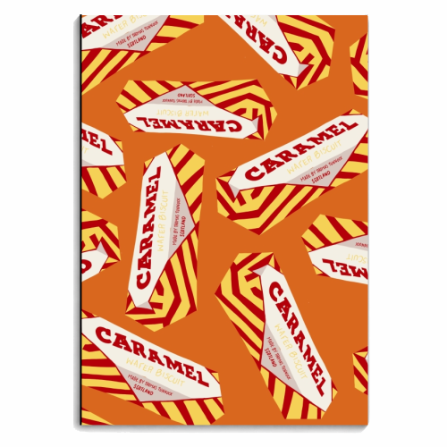 Caramel biscuit - personalised A4, A5, A6 notebook by Stonefoxes