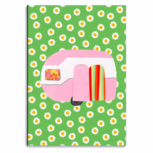 Caravan Holiday - personalised A4, A5, A6 notebook by Chimps Tea Party