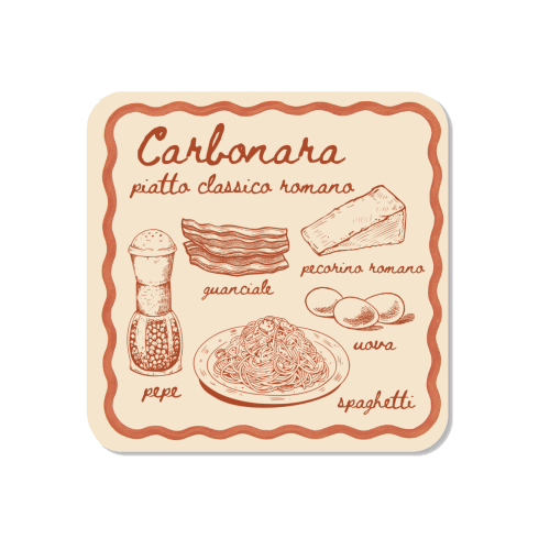 Carbonara - Magnet by Ms Doodle