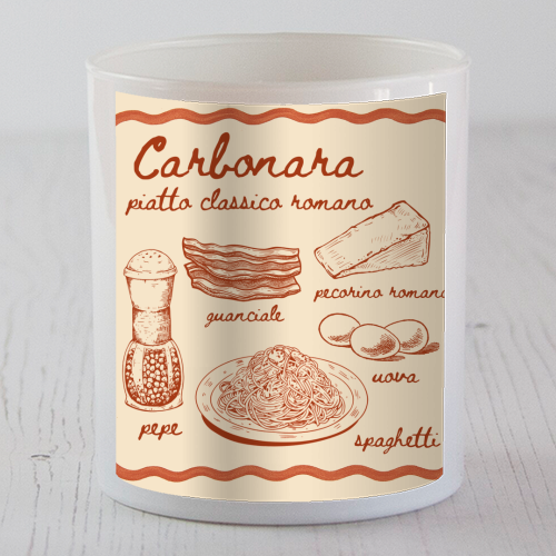 Carbonara - scented candle by Ms Doodle