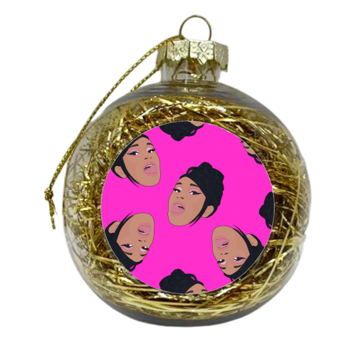 Cardi B - xmas bauble by Pink and Pip