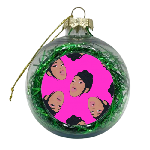 Cardi B - xmas bauble by Pink and Pip
