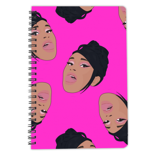 Cardi B - personalised A4, A5, A6 notebook by Pink and Pip