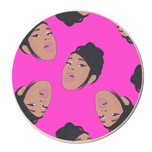 Cardi B - personalised beer coaster by Pink and Pip
