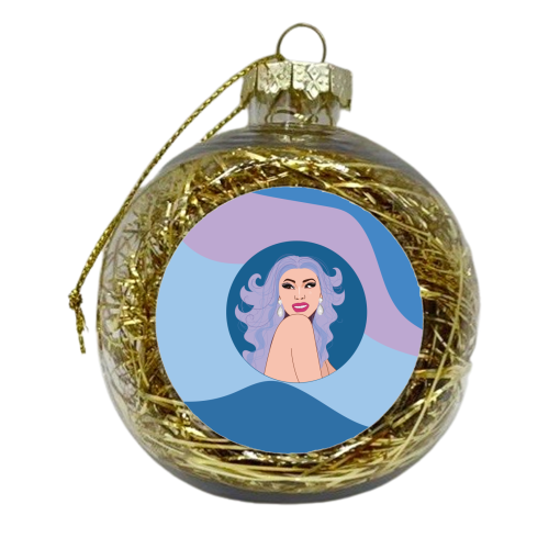 Cardi B - xmas bauble by Laura Lonsdale