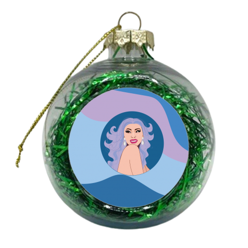 Cardi B - xmas bauble by Laura Lonsdale