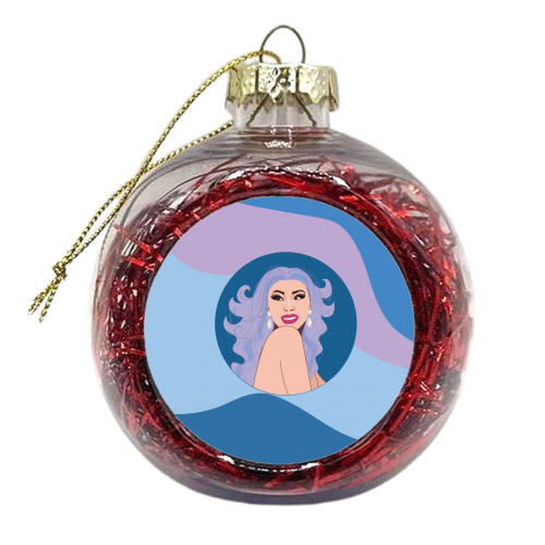 Cardi B - xmas bauble by Laura Lonsdale