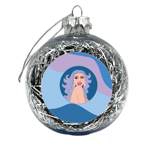 Cardi B - xmas bauble by Laura Lonsdale