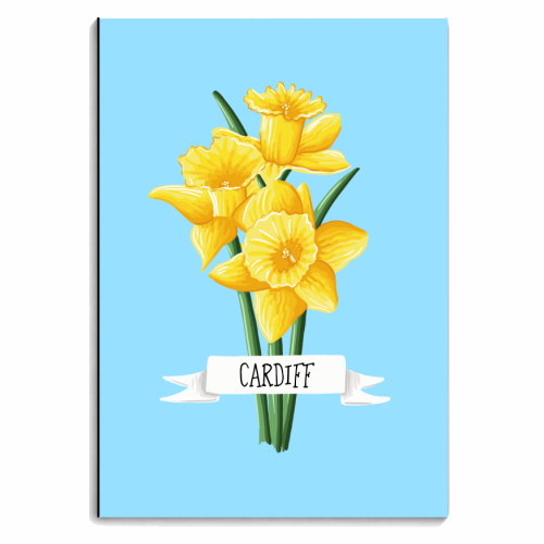 Cardiff Daffodils - personalised A4, A5, A6 notebook by Adam Regester