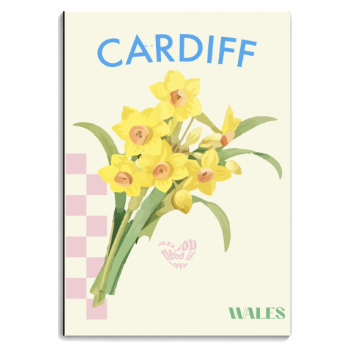 Cardiff Daffodil's - personalised A4, A5, A6 notebook by Move Studio