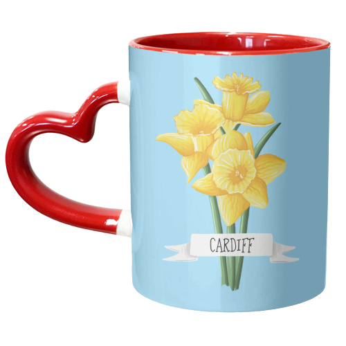 Cardiff Daffodils - unique mug by Adam Regester
