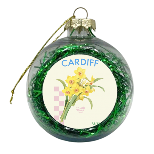Cardiff Daffodil's - xmas bauble by Move Studio