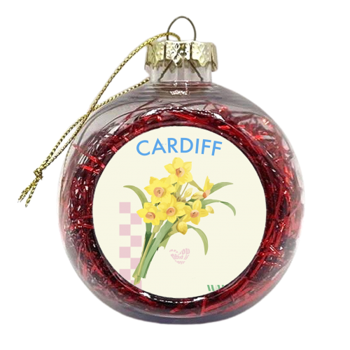 Cardiff Daffodil's - xmas bauble by Move Studio