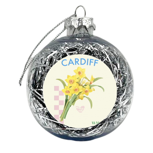 Cardiff Daffodil's - xmas bauble by Move Studio