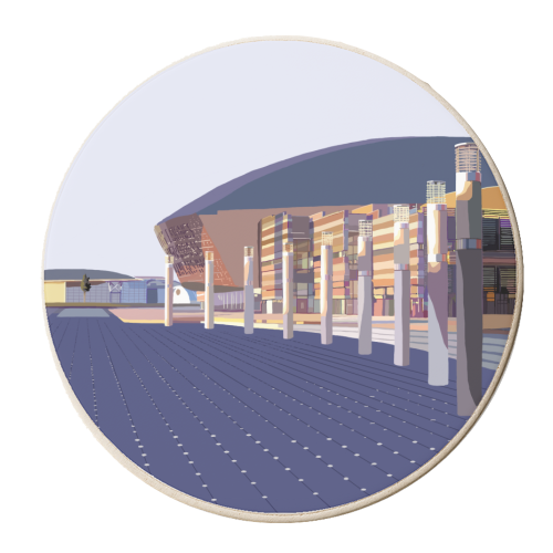 Cardiff - personalised beer coaster by Richard O'Neill