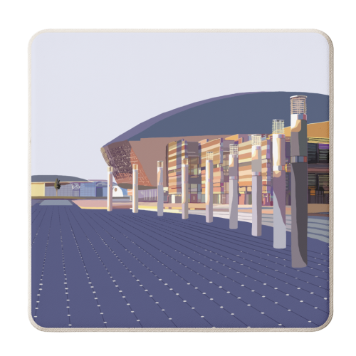 Cardiff - personalised beer coaster by Richard O'Neill