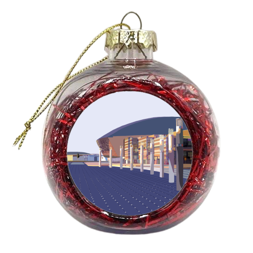 Cardiff - xmas bauble by Richard O'Neill