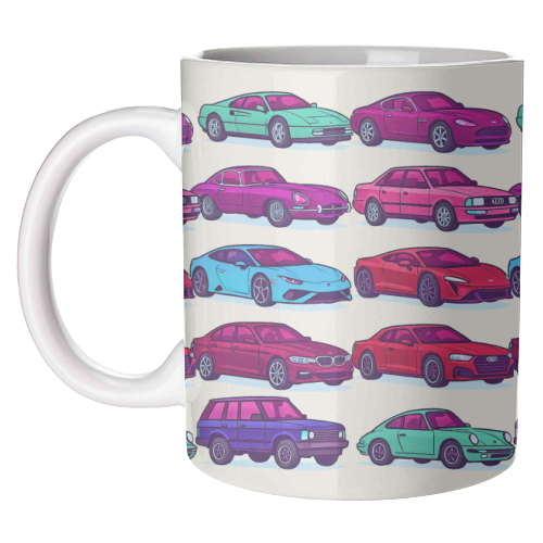 CARS, CARS, CARS - unique mug by Ms Doodle