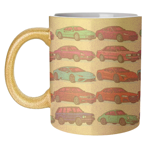 CARS, CARS, CARS - unique mug by Ms Doodle