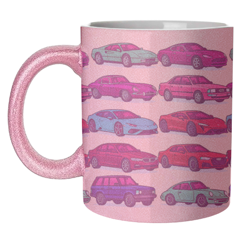 CARS, CARS, CARS - unique mug by Ms Doodle