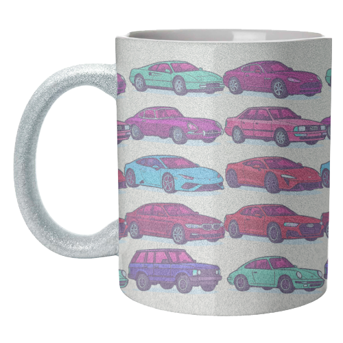 CARS, CARS, CARS - unique mug by Ms Doodle