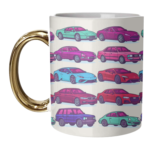 CARS, CARS, CARS - unique mug by Ms Doodle