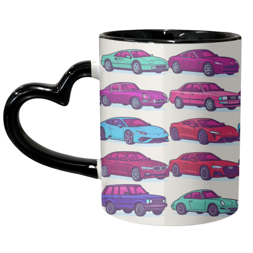 CARS, CARS, CARS - unique mug by Ms Doodle
