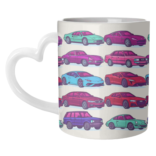 CARS, CARS, CARS - unique mug by Ms Doodle