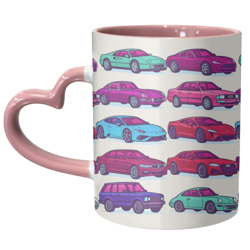 CARS, CARS, CARS - unique mug by Ms Doodle